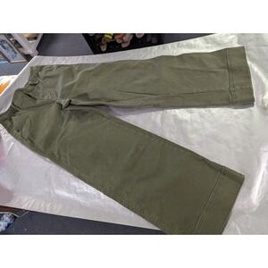 Free assembly womens size 6 green denim jeans wide leg